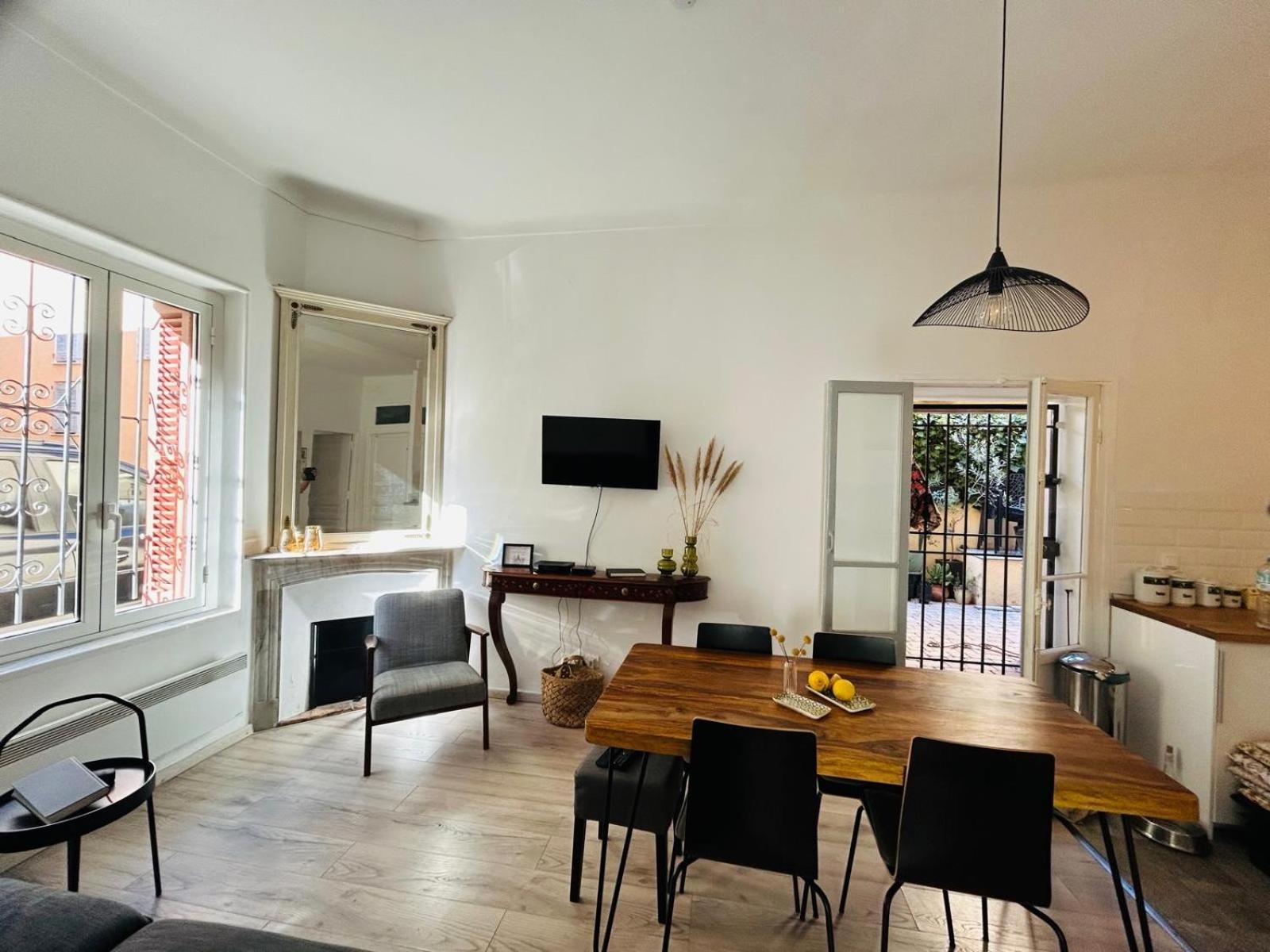 Charmante 3 Zimmer, Stadtwohnung,Strandnähe Menton Exterior foto